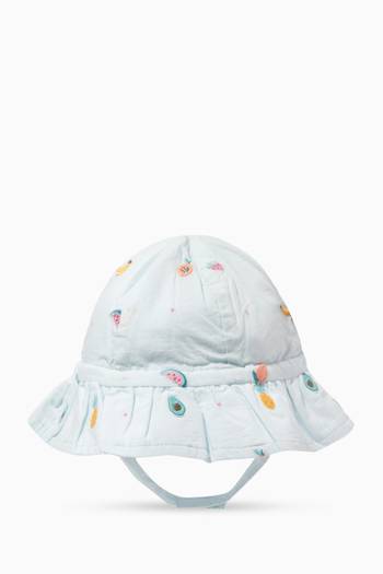 hover state of Fruity Sun Hat in Organic Cotton