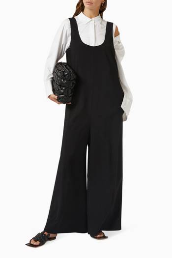 hover state of Pleated Maxi Jumpsuit