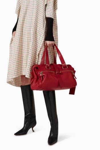 hover state of Mabel Satchel Bag in Leather