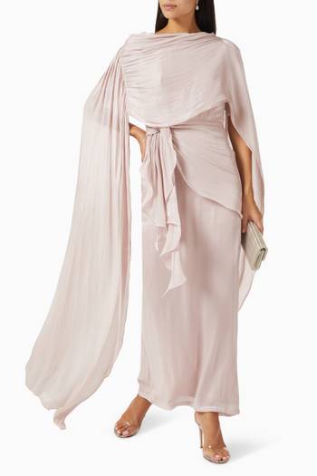 hover state of Maxi Dress & Shawl Set