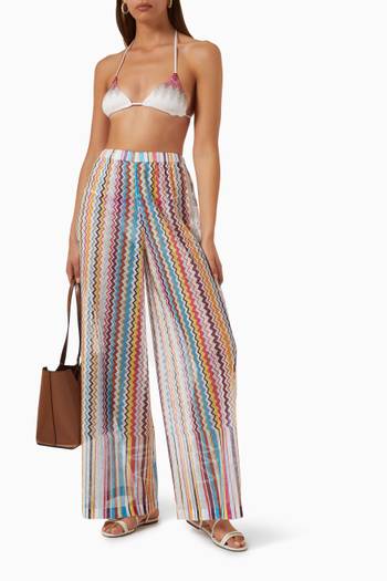 hover state of Sheer Wide-leg Pants