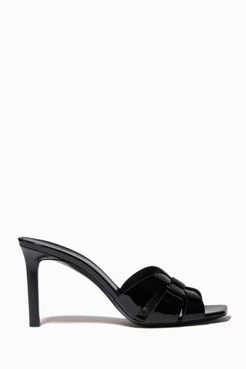 tribute mules in patent leather