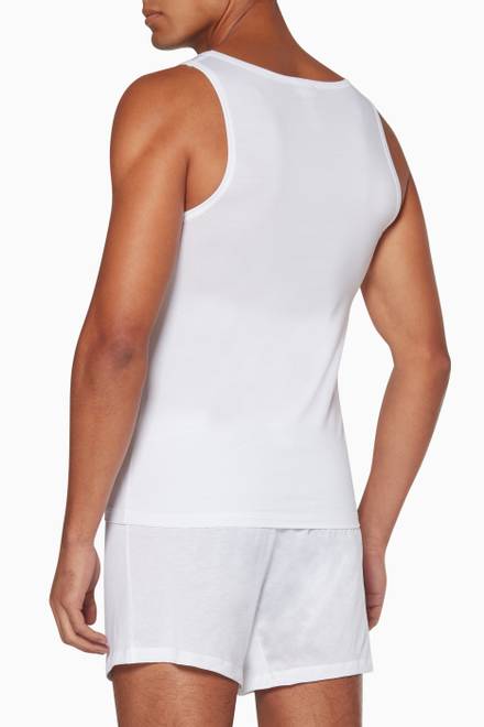 hover state of White Cotton Sensation Tank Top