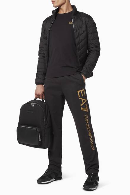 hover state of EA7 Cotton Sweatpants