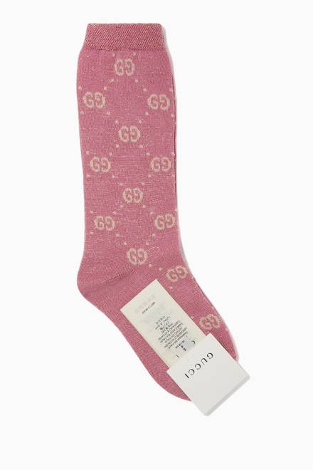 hover state of GG Lamé Cotton Socks    