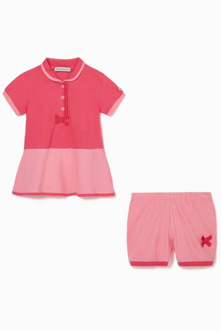 hover state of Polo Dress & Shorts Set     