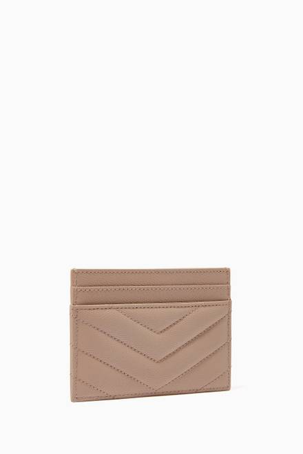 hover state of Cassandre Card Case in Matelassé Leather        