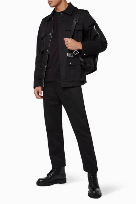 hover state of VLTN TAG Technical Cotton Field Jacket    