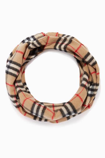 hover state of Vintage Check Cashmere Snood  