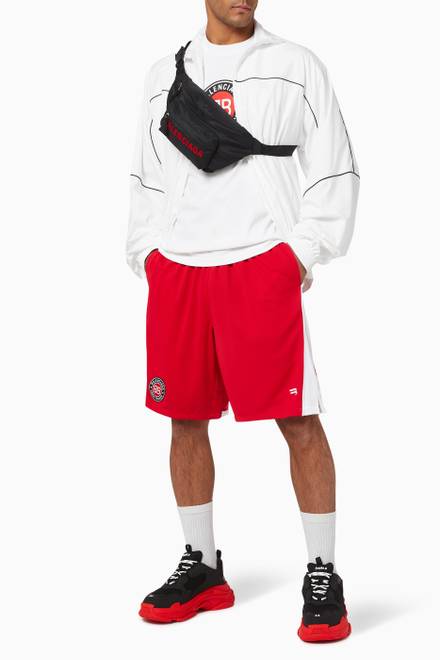 hover state of Soccer Shorts in Sporty Mesh Jersey  