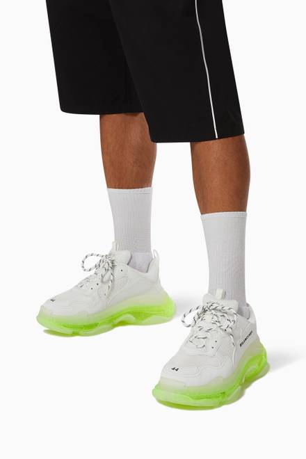 hover state of Triple S Clear Sole Sneaker in Double Foam & Mesh    