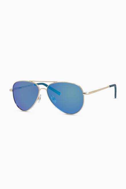 hover state of 8015/N Aviator Sunglasses in Metal