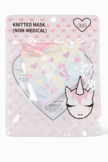 hover state of Rainbow Hearts Face Mask  