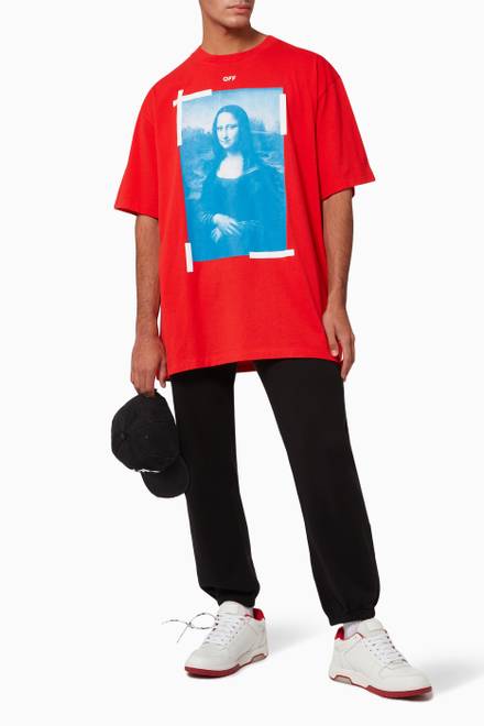 hover state of Mona Lisa Oversized Cotton T-Shirt     