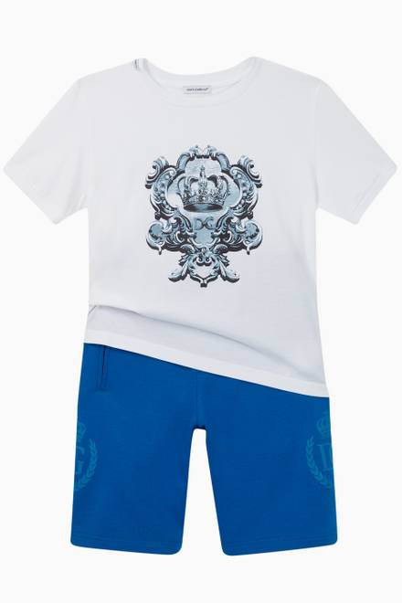 hover state of Crown Logo Cotton Shorts  