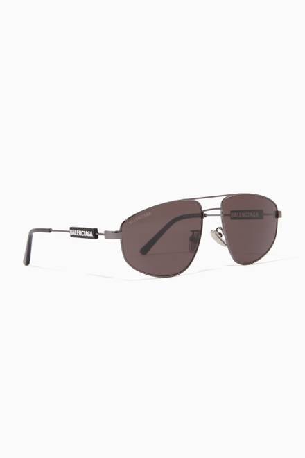 hover state of Tag Pilot Sunglasses in Metal      
