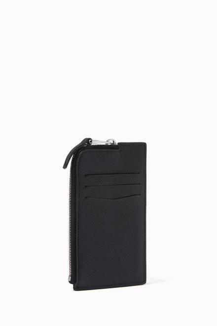 hover state of Cardogan Zip Card Case in Leather