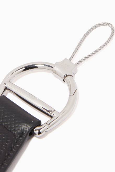 hover state of Cadogan Keyring in Leather  