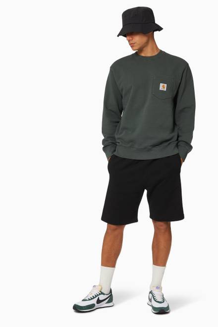 hover state of Logo Patch Pocket Sweatshorts in Cotton         