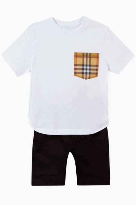 hover state of T-shirt with Vintage Check Pocket in Cotton  