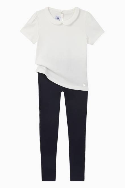 hover state of Puff Sleeves Cotton T-shirt    