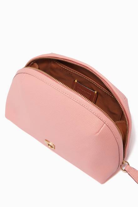 hover state of Julienne Cosmetic Case 17 in Crossgrain Leather