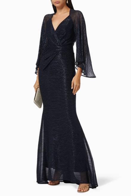 hover state of Conley 2 Draped Gown   