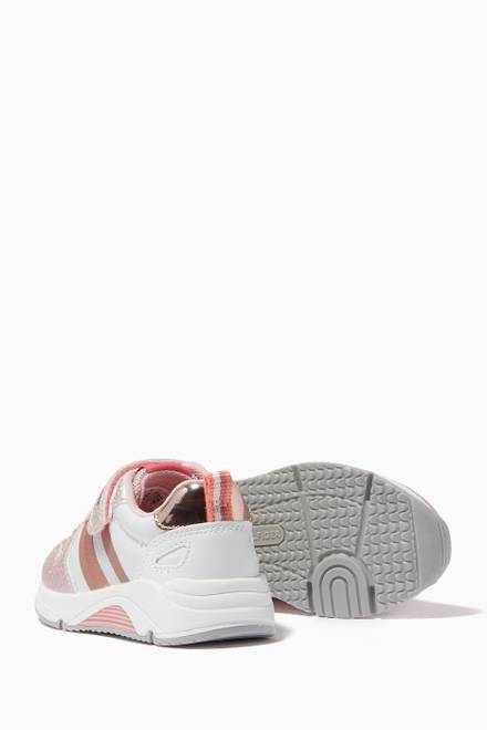 hover state of Logo Flag Velcro Sneakers in Faux Leather    
