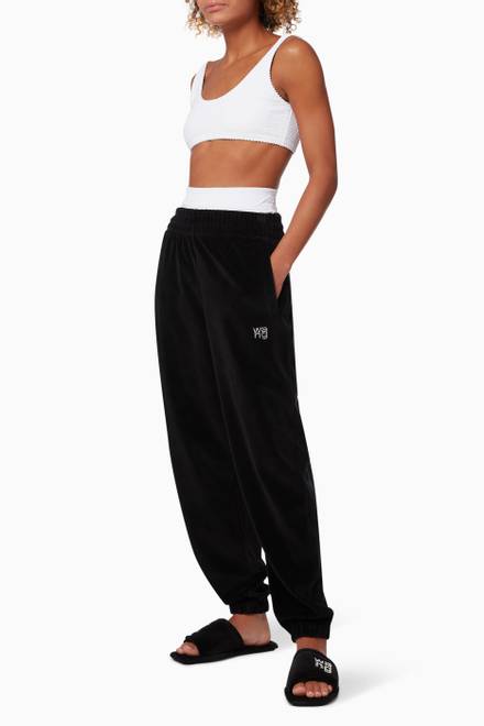 hover state of Hotfix Logo Sweatpants in Velour    