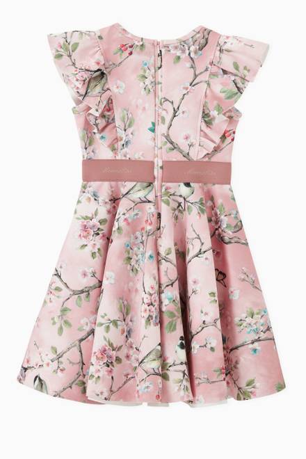 hover state of Ruffle Blossom Print Dress     
