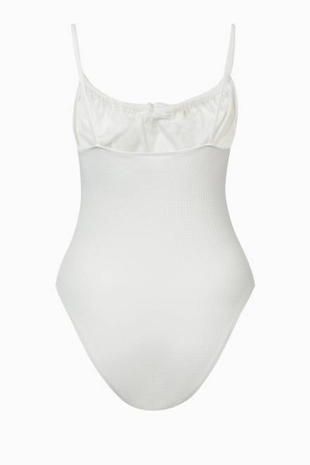 hover state of Manon One-Piece Swimsuit in Ribbed Stretch Polyester 