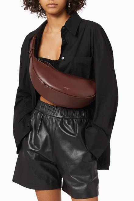 hover state of Orion Crossbody Bag in Calf Leather  