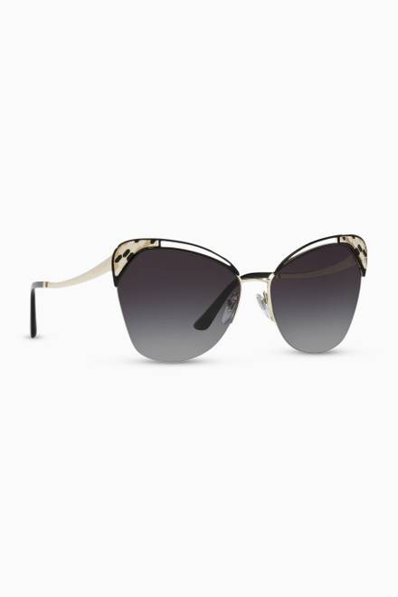 hover state of Serpenti "Colourhapsody" Butterfly Sunglasses in Metal  