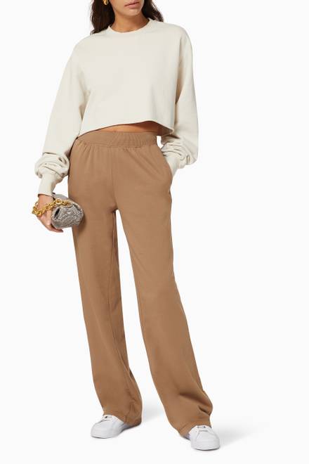 hover state of Wide Leg Sweatpants in Cotton    