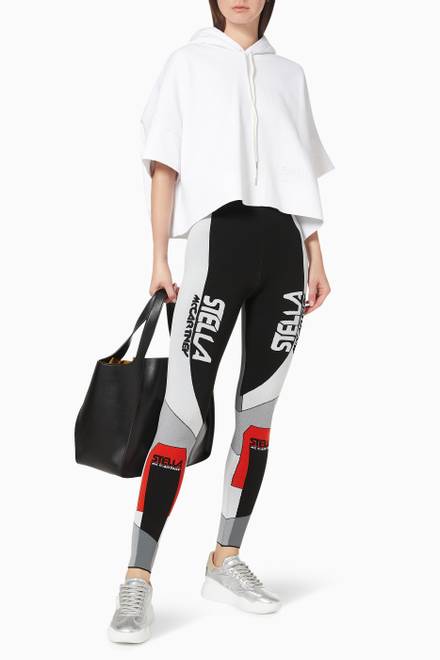hover state of Stella Sporty Logo Leggings in Stretch Knit   