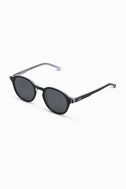hover state of Damien Hyper Round Sunglasses in Acetate    