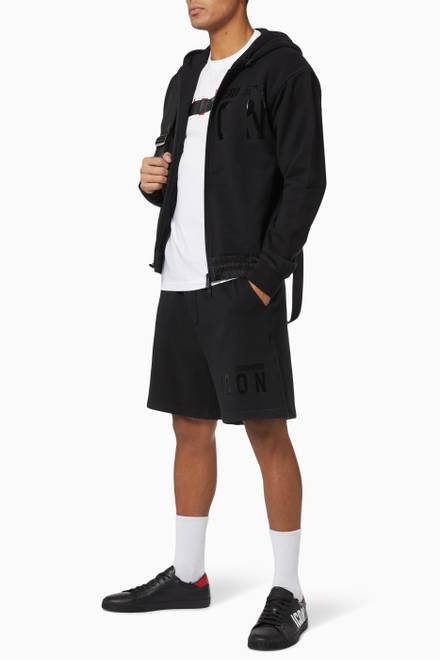 hover state of Icon Monotone Shorts in Cotton Fleece