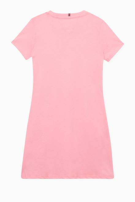 hover state of Signature Logo T-Shirt Dress in Organic Cotton Jersey    
