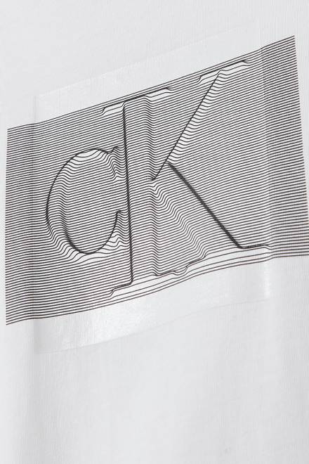 hover state of CK 3D Graphic Print T-shirt in Cotton Jersey