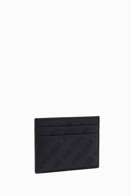 hover state of Cash Cardholder in Logo-perforated Grained Calfskin