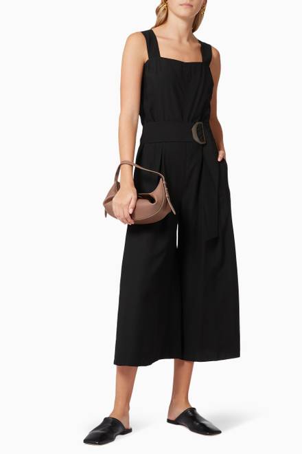 hover state of Belted Jumpsuit in Viscose  