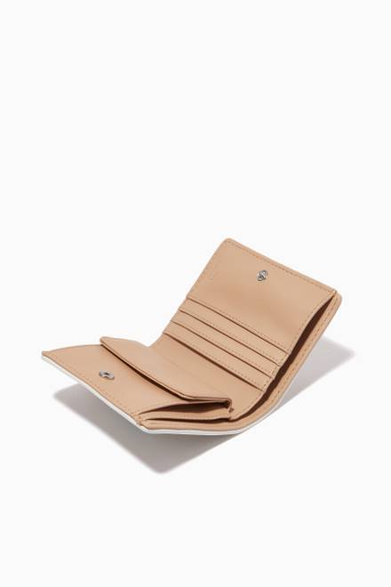 hover state of Logo Card Holder in Faux Leather    
