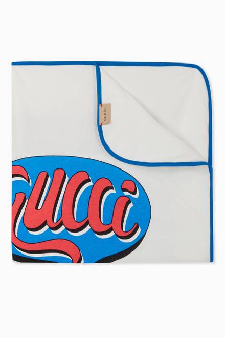 hover state of Gucci Comics Blanket in Cotton  