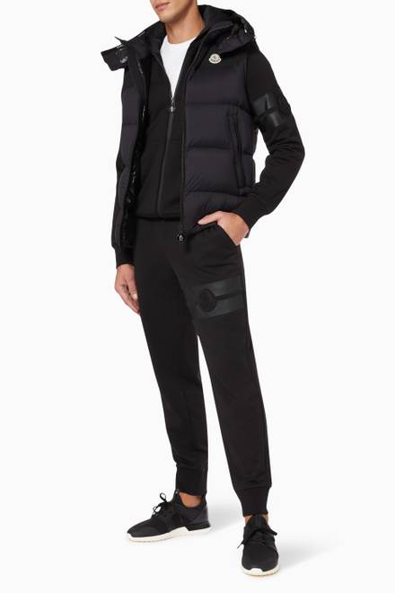 hover state of Maben Hooded Gilet in Quilted Nylon  