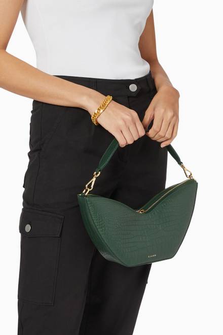 hover state of Small Tulip Shoulder Bag in Leather       