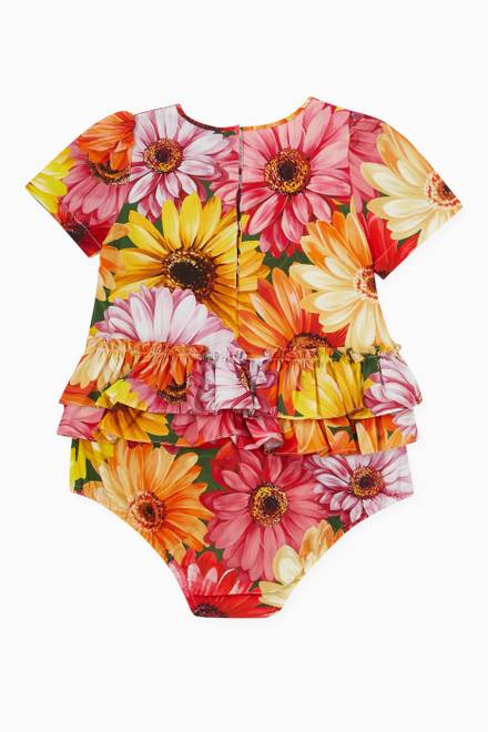 hover state of Gerbera Daisy Romper Suit in Cotton Poplin