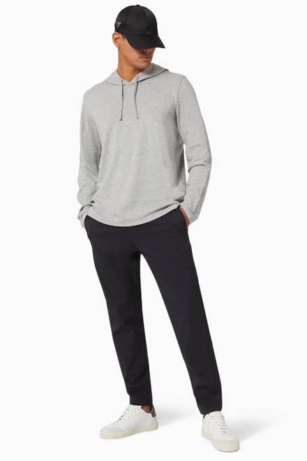 hover state of Cozy Popover Hoodie in Pima Cotton-Modal Blend  