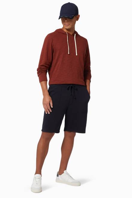 hover state of Slub Popover Hoodie in Cotton Jersey