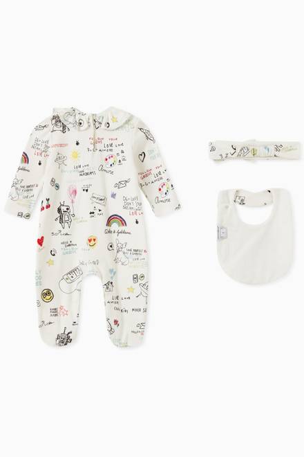 hover state of DG Sweet Future 3-piece Gift Set in Cotton Jersey   