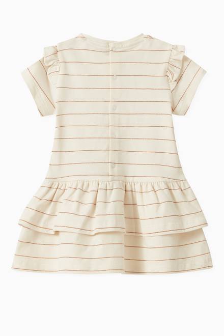 hover state of Logo Stripe Dress in Cotton Jersey  
